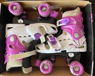 Patines Quad Púrpura Ajustables Osprey Talla 32-36
