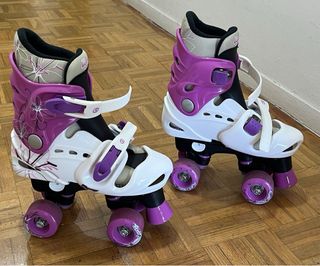 Patines Quad Púrpura Ajustables Osprey Talla 32-36