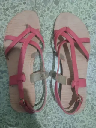 Sandalias mujer rosas