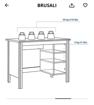 Escritorio Ikea Madera Marrón