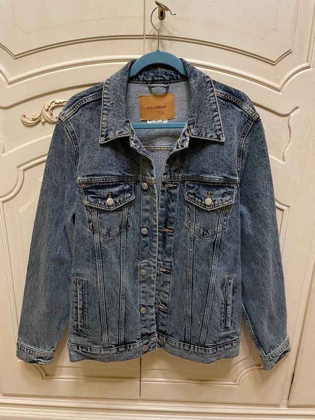 Giacca jeans Pull&Bear blu