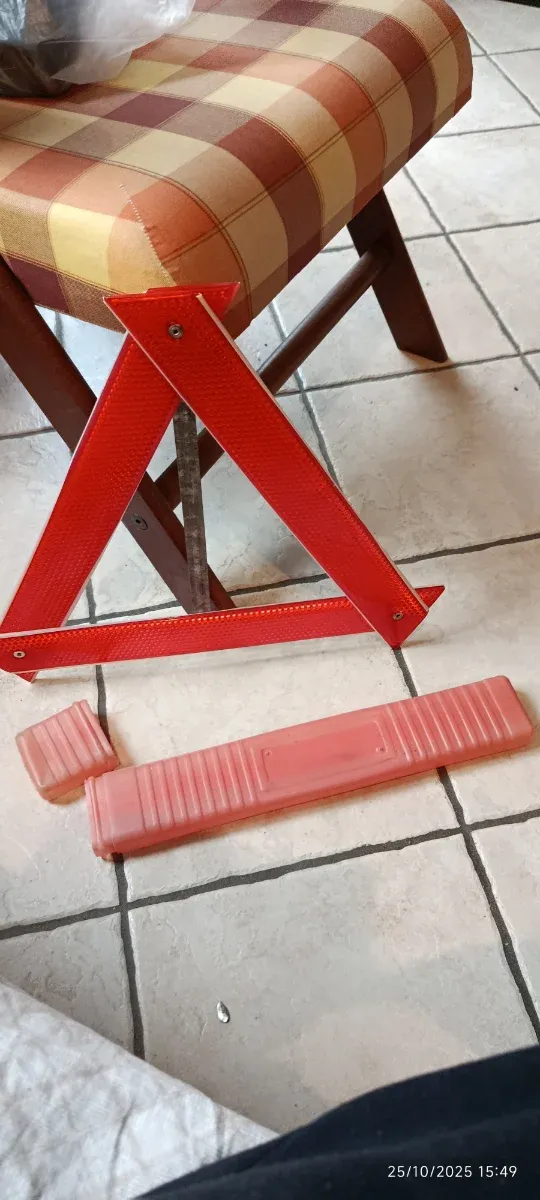 Set 3 Triangoli Segnalatori d'epoca