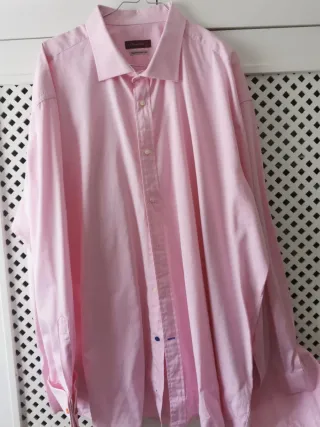 Camisa Emidio Tucci doble puño T9 rosa