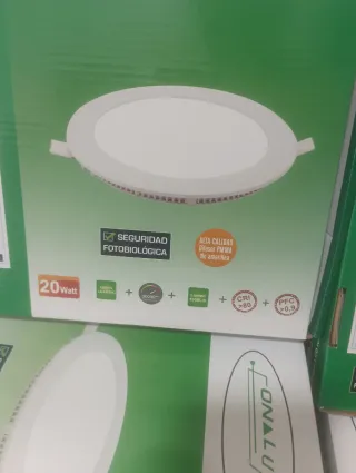 Lote 15 Paneles LED Redondos 20W