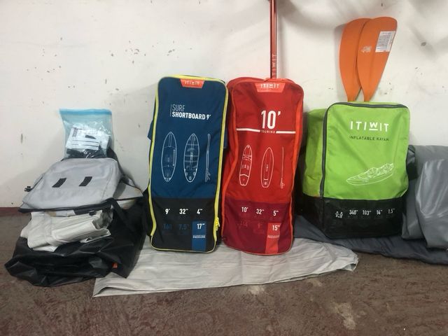 Tabla surf hinchable + remo + bomba