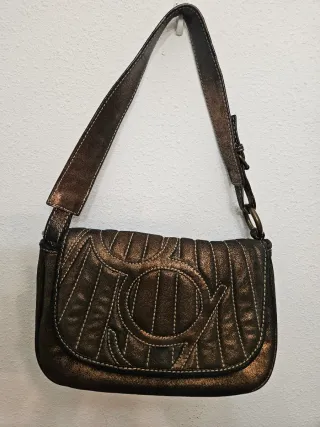 Bolso hombro Purificacion Garcia Dorado