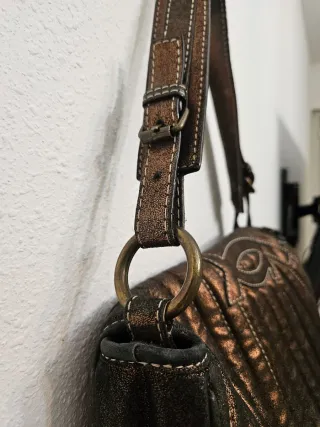 Bolso hombro Purificacion Garcia Dorado