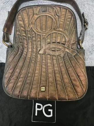 Bolso hombro Purificacion Garcia Dorado