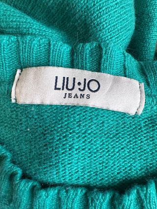 Maglione turchese ottanio misto cashmere Liu Jo