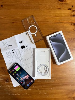 iPhone 15 Pro Max 256GB Blu + Custodia