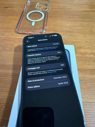 iPhone 15 Pro Max 256GB Blu + Custodia