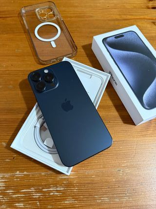 iPhone 15 Pro Max 256GB Blu + Custodia