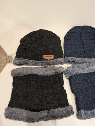 Set 2 pezzi Scaldacollo + Cappello Pile 3 colori