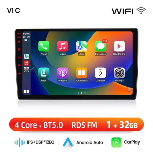 Pantalla 9” CarPlay/Android Peugeot 308/Citroen