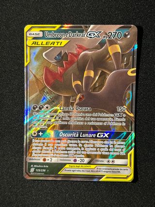 Carta Pokemon Umbreon & Darkrai GX 2019