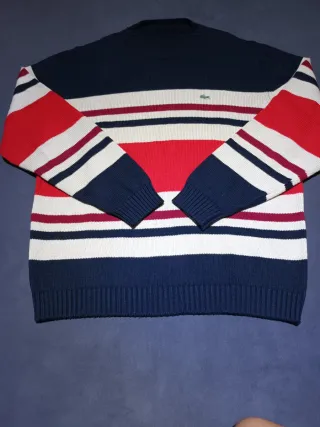 Jersey de rayas Lacoste mens pullover Talla L