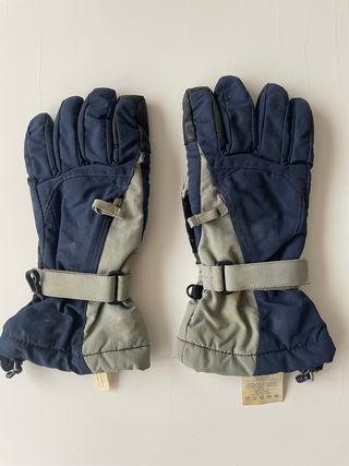 Guantes de esquí/invierno azul y gris