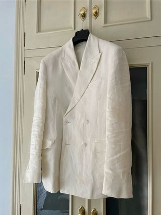 Americana cruzada Zara blanca