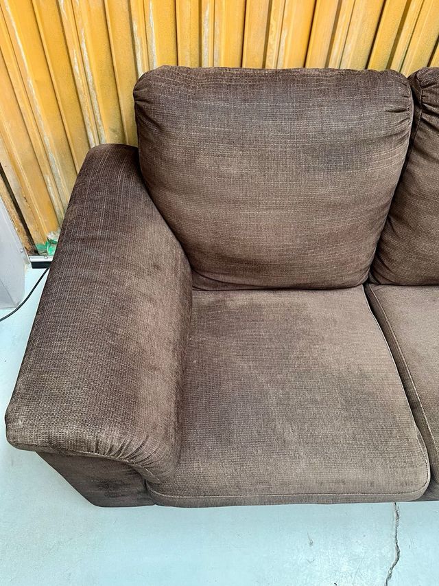 Sofá Ikea 2 plazas tela marrón