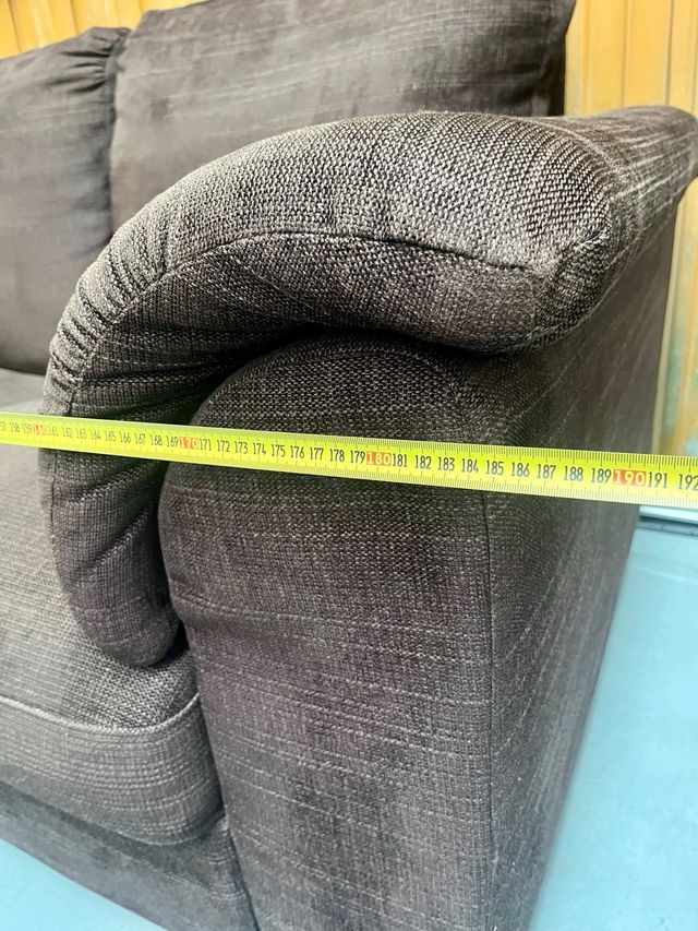 Sofá Ikea 2 plazas tela marrón