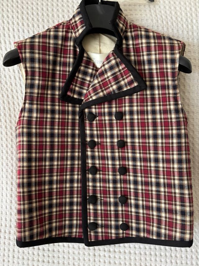 Chaleco de fallero infantil cuadros (VICEMAR)