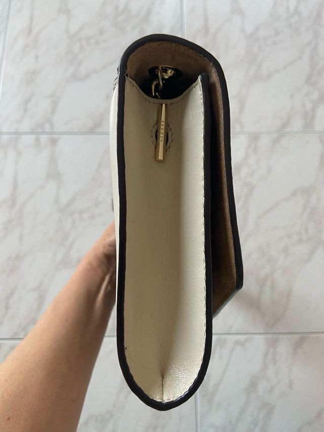 Borsa Sandro Pelle Nero/Rosso/Panna