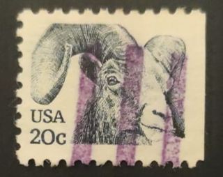 Francobollo USA 20c con Montone