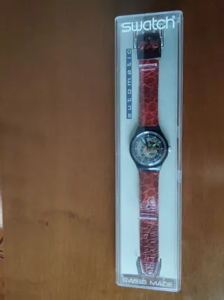 Swatch Automatic SAB102 Black Circles - 1993
