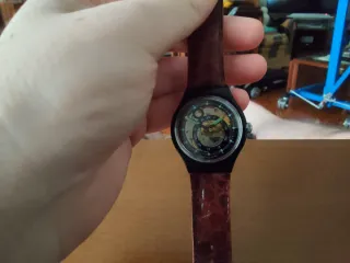 Swatch Automatic SAB102 Black Circles - 1993