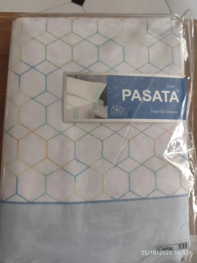 Juego Sábanas Cama 135cm Algodón/Poliéster