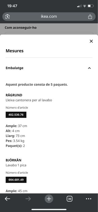 Estantería baño IKEA madera bambú