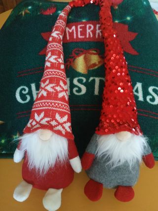 Zerbino natalizio + 2 elfi natalizi