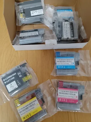 Cartuchos Tinta compatible Brother LC1100 BK C M Y