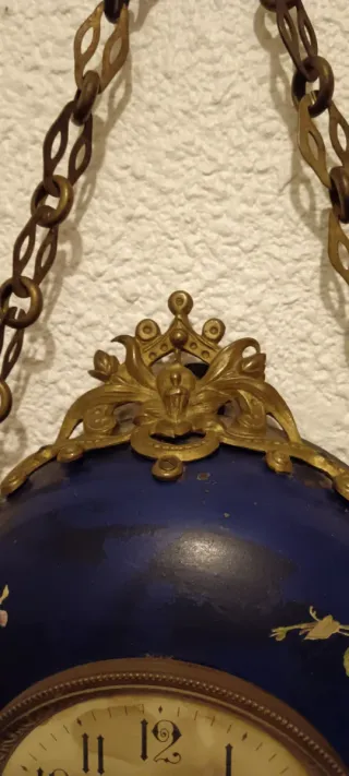 Reloj de pared pintado a mano