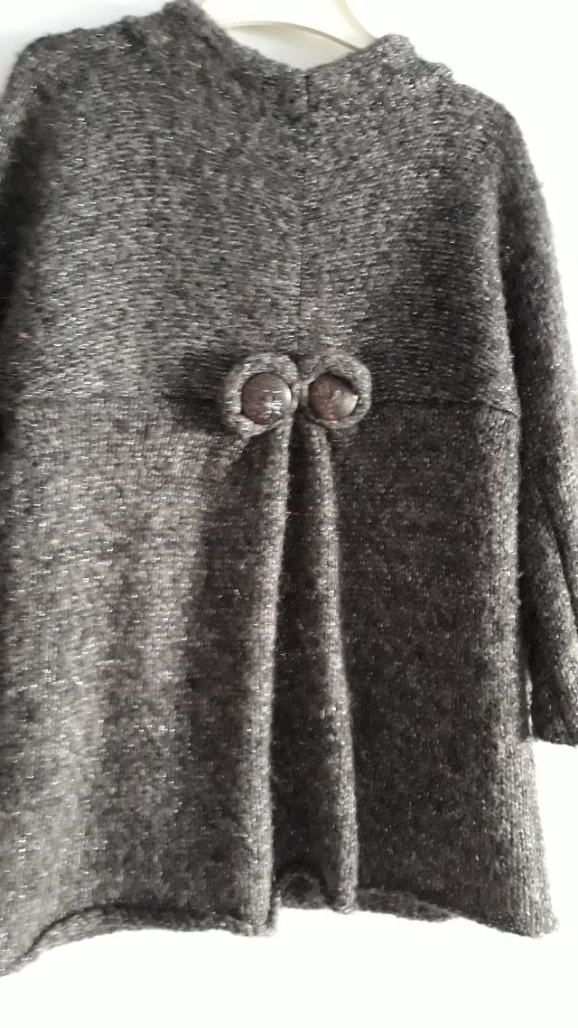 Chaqueta capa gris 9-10 años