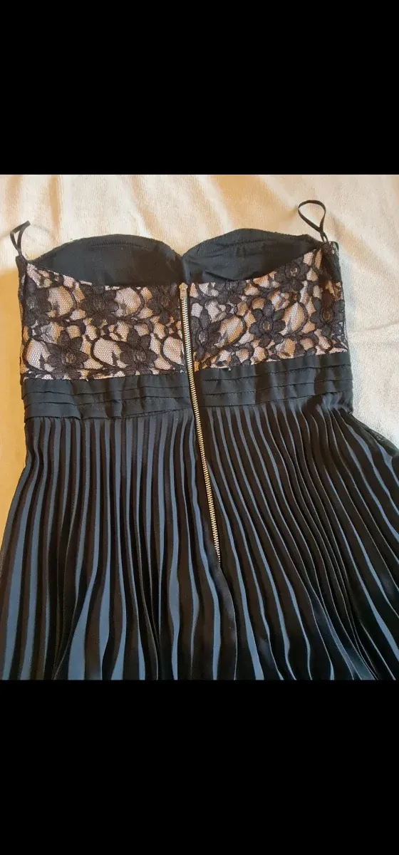 Vestido fiesta negro. Talla 40