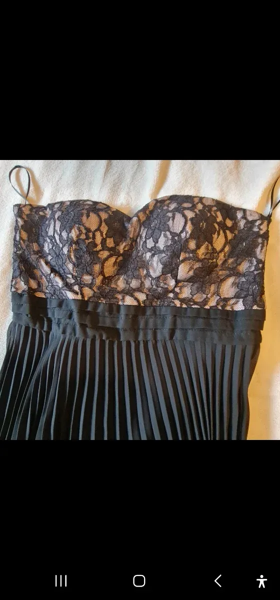 Vestido fiesta negro. Talla 40