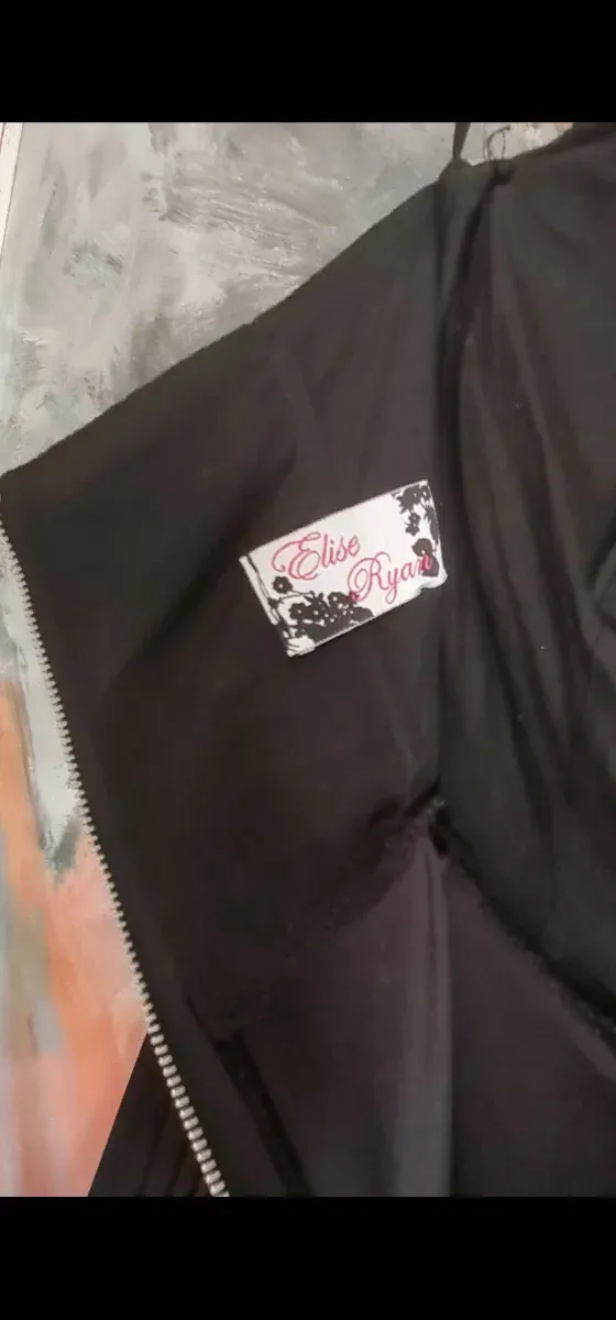 Vestido fiesta negro. Talla 40