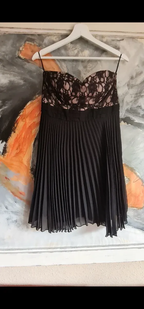 Vestido fiesta negro. Talla 40