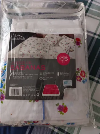 Juego de Sábanas Multicolor 105 cm