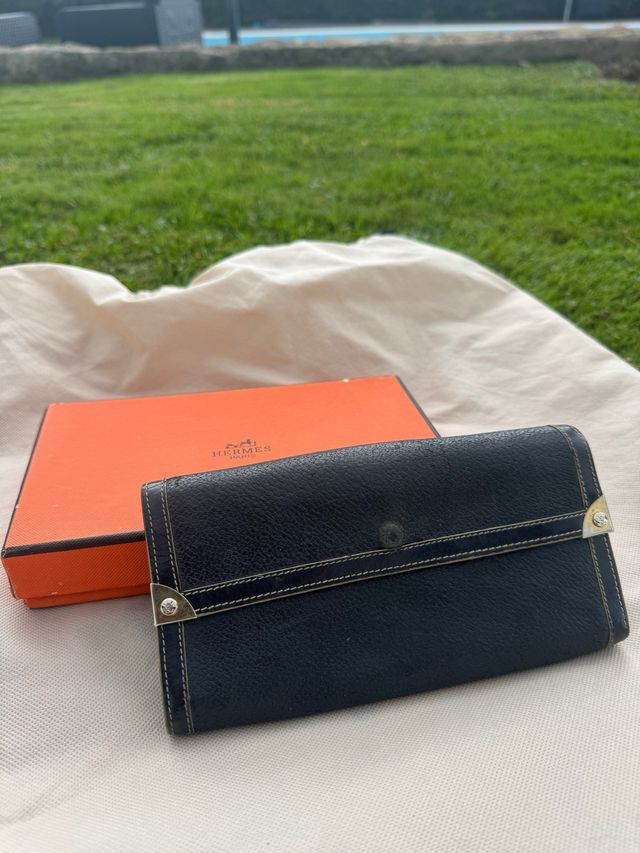 Cartera Louise Vuitton Negra Piel Vintage