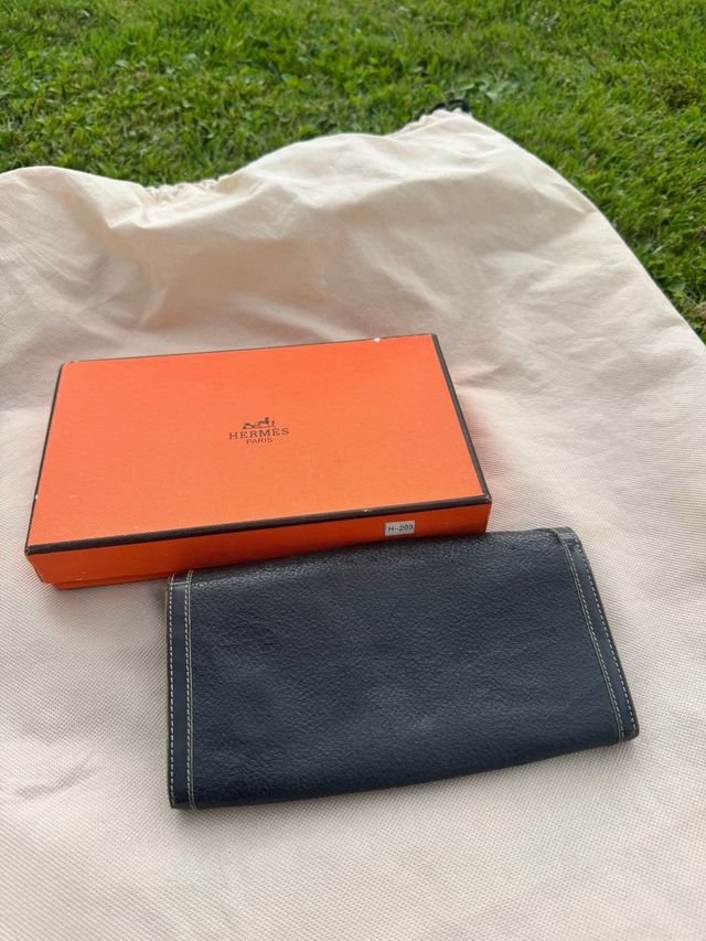 Cartera Louise Vuitton Negra Piel Vintage