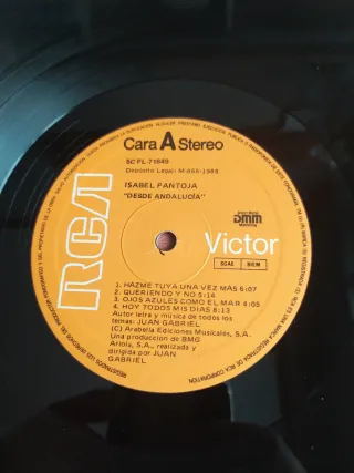 Vinilo Isabel Pantoja - Desde Andalucia
