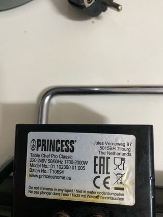 Plancha Eléctrica Princess