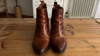 Botines de piel marrón Steve Madden