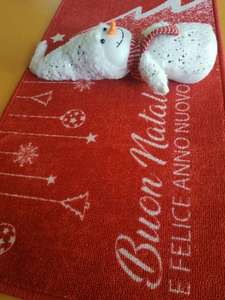 Zerbino natalizio + pupazzo di neve