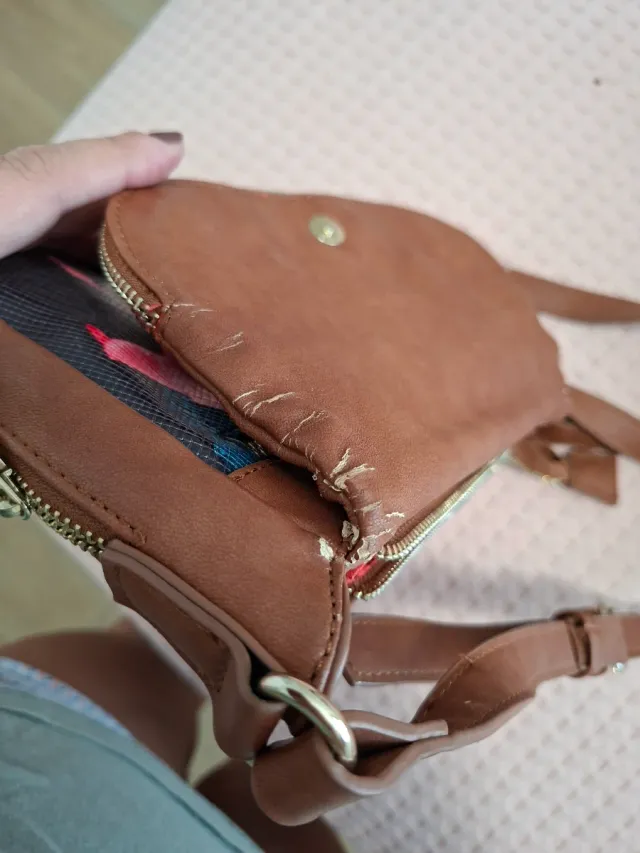 Dos bolsos Desigual Marrón y Multicolor