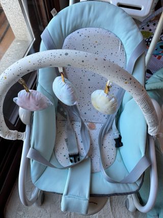 Conjunto accesorios bebé: trona, hamaca y nido