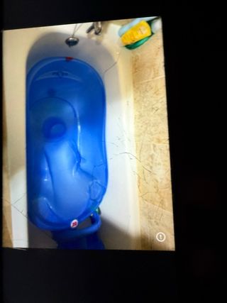 Bañera para bebé azul