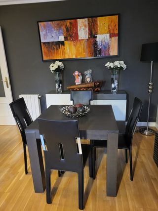 Mesa de comedor moderna con 4 Sillas